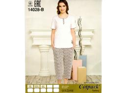 Домашний костюм футболка+бриджи 14028В