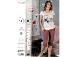 Домашний костюм футболка + бриджи 2122