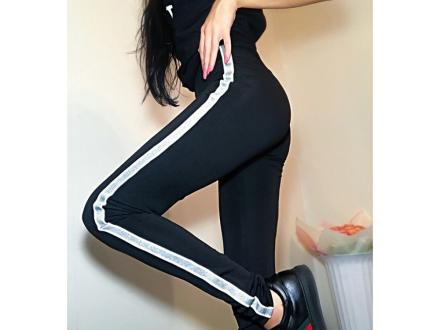 Лосины  с лампасами люрекс