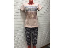 Домашний костюм  футболка +бриджи 985б