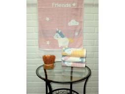 Полотенце лен махра Единорог 50*90 арт.8505326