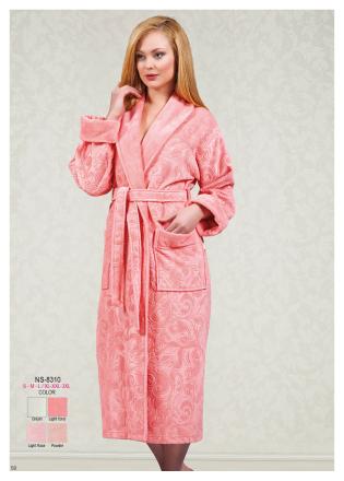 Халат Nusa S 8310 женский сриженый
