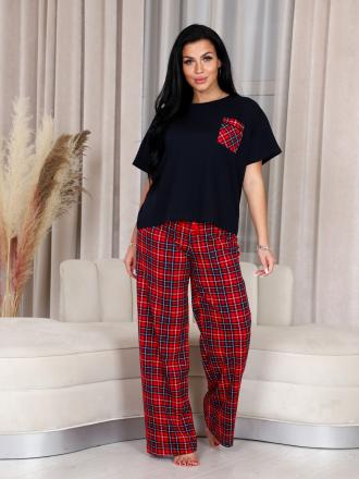 Домашний костюм футболка + брюки 3122А
