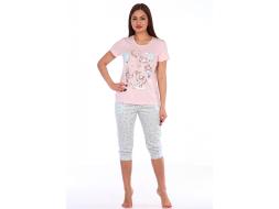 Домашний костюм футболка + бриджи 430б