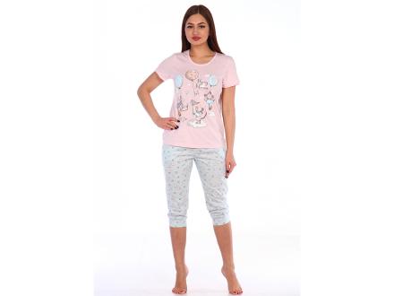 Домашний костюм футболка + бриджи 430б