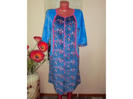 Халат велюровый цветной 303