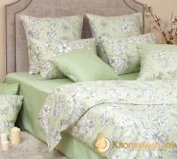 КПБ (2,0 сп.; сатин; 2 нав. 70*70) 5697/3 Грация фисташка