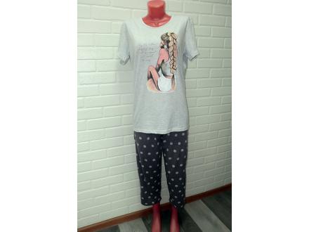 Домашний костюм футболка + бриджи Модница