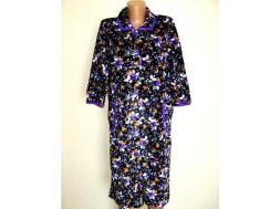 Халат велюровый цветной на пуговицах