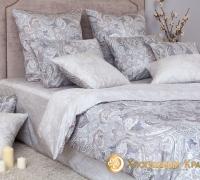 КПБ (1,5 сп.; сатин; 2 нав. 70*70) 7711/3 Болонья серебро